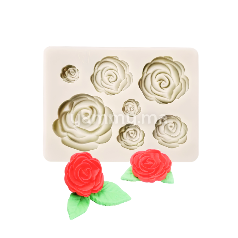 Moule Silicone 7 Roses
