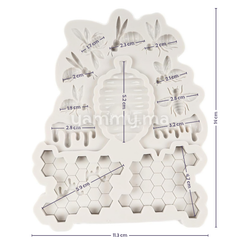Moule Silicone Abeilles et Miel