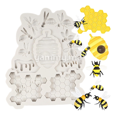 Moule Silicone Abeilles et Miel