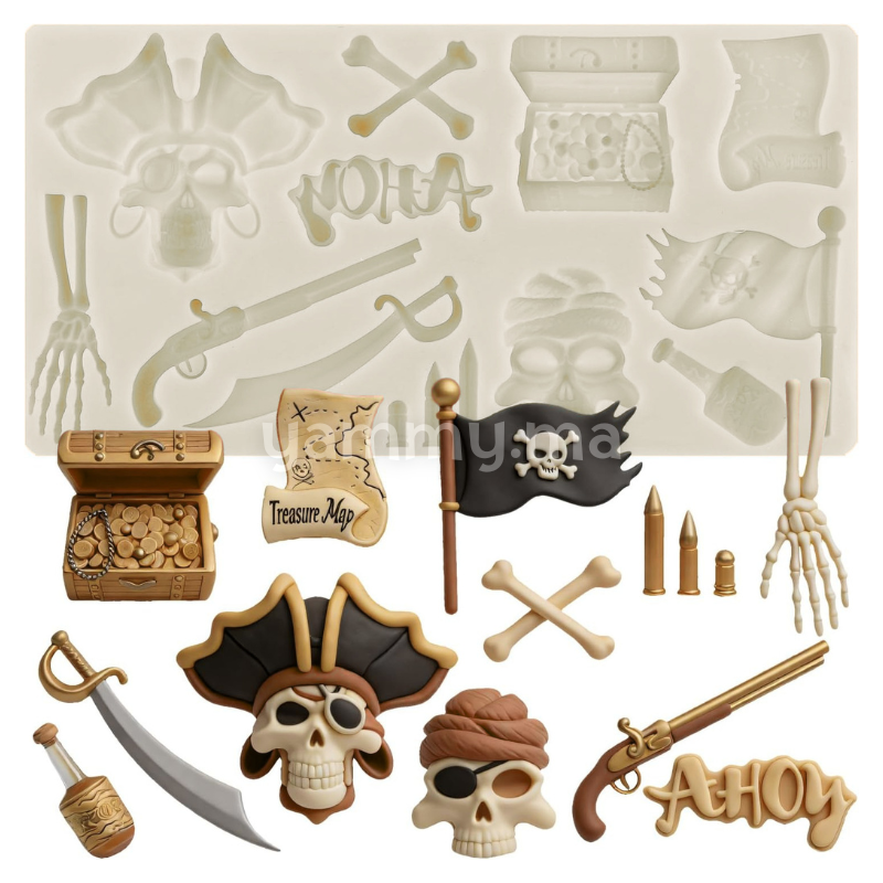 Moule Silicone Pirate Halloween