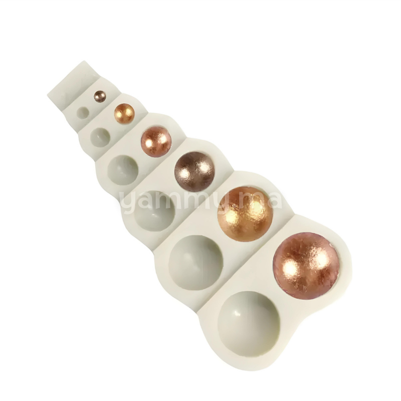 Moule Silicone 12 Demi-Sphères