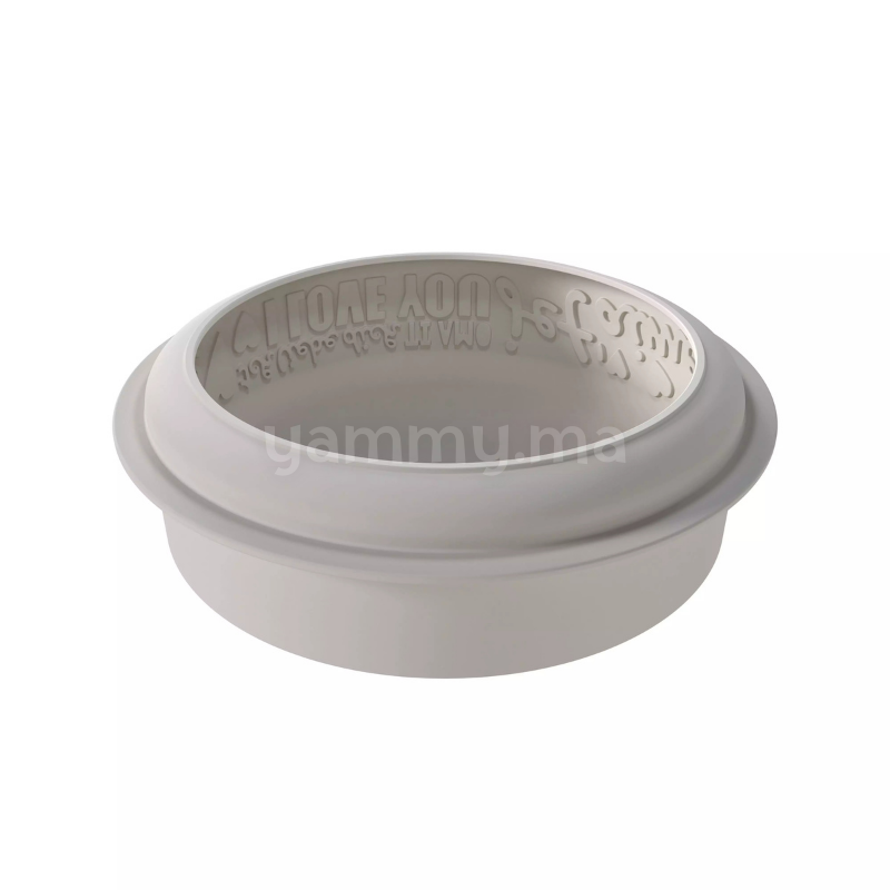 Moule en Silicone Rond Endless Love 1500 ml - Silikomart