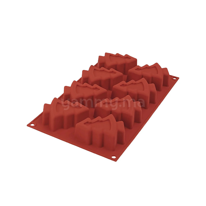 Moule Silicone 8 Sapins "SF108" - Silikomart