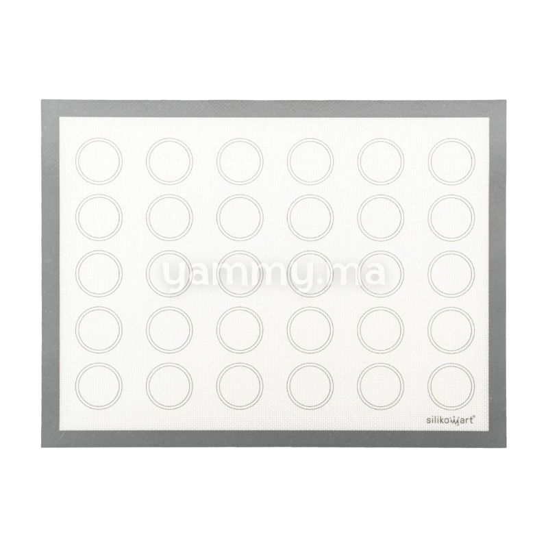 Tapis en Silicone Macarons Fibre de Verre 30x40 cm - Silikomart