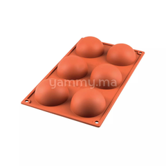 Moule Silicone Demi-Sphère Ø 7 cm "SF002" (x6) - Silikomart