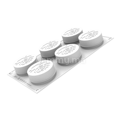 Moule Silicone Valentine 110 ml Ø 7 cm (x6) - Silikomart