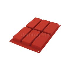 Moule Silicone 6 Tablettes Slim "SF128" - Silikomart