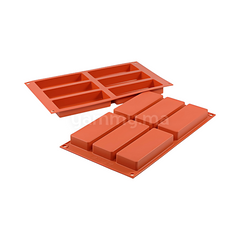 Moule Silicone 6 Tablettes Slim "SF128" - Silikomart