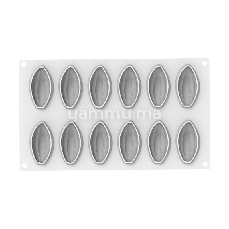 Moule Silicone Fève de Cacao 30 ml (x12) - Silikomart
