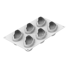 Moule Silicone Pistache 120 ml (x6) - Silikomart
