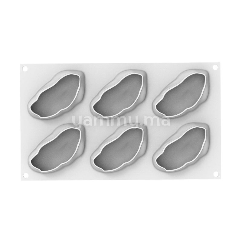 Moule Silicone Pistache 120 ml (x6) - Silikomart
