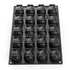 Moule Silicone Mini Amande 4.6 x 3.2 cm (x20) "PX3229" - Pavoni