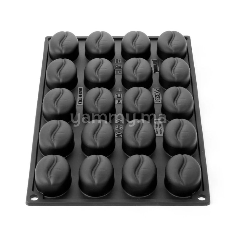 Moule Silicone Mini Café 4.4 x 3.2 cm (x20) "PX3231" - Pavoni