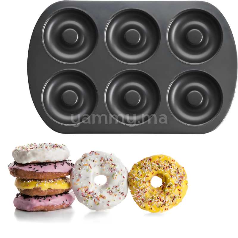 Moule Donuts & Beignets 6 Cavités "Moka" - Ibili 827300