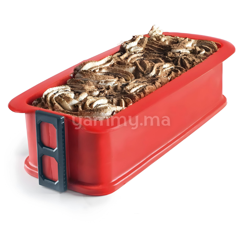 Moule Amovible Rectangulaire avec Base en Verre 28 cm - Ibili 875900