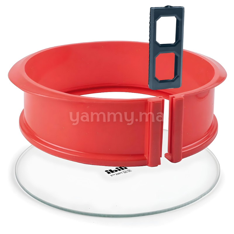 Moule Amovible Rond avec Base en Verre 22.5 cm - Ibili 875700