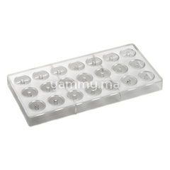Moule Chocolat en Polycarbonate Iconic Rond "PC53" - Pavoni