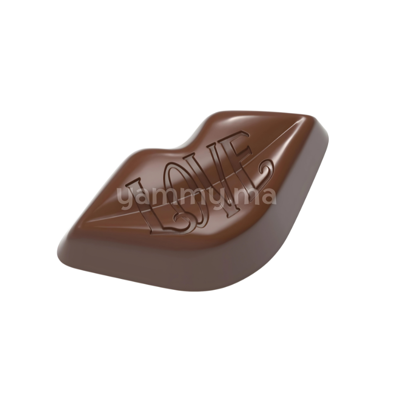 Moule Chocolat en Polycarbonate Lèvres Love "CW1893" - Chocolate World