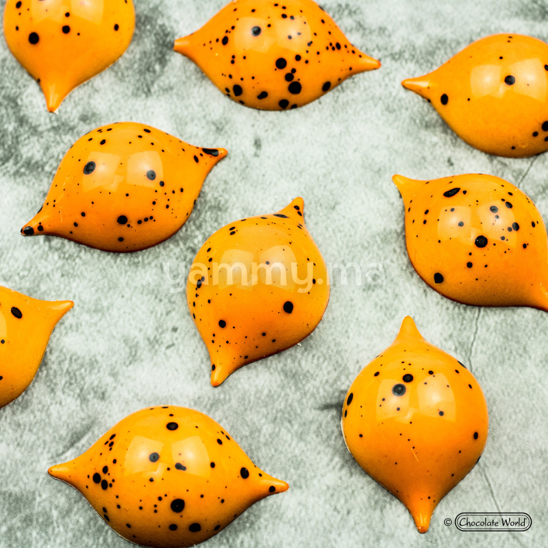 Moule à Chocolat en Polycarbonate Praline Curve "CW1903" 7.5gr - Chocolate World