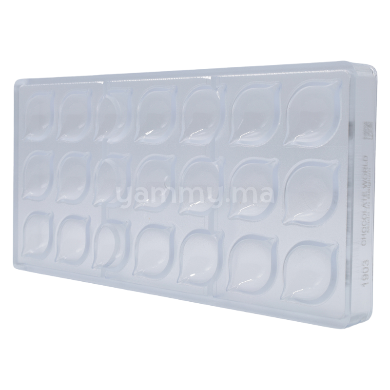 Moule à Chocolat en Polycarbonate Praline Curve "CW1903" 7.5gr - Chocolate World