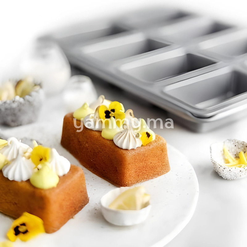 Moule à Mini Cake 8 Cavités Silver-Top - Patisse 03515