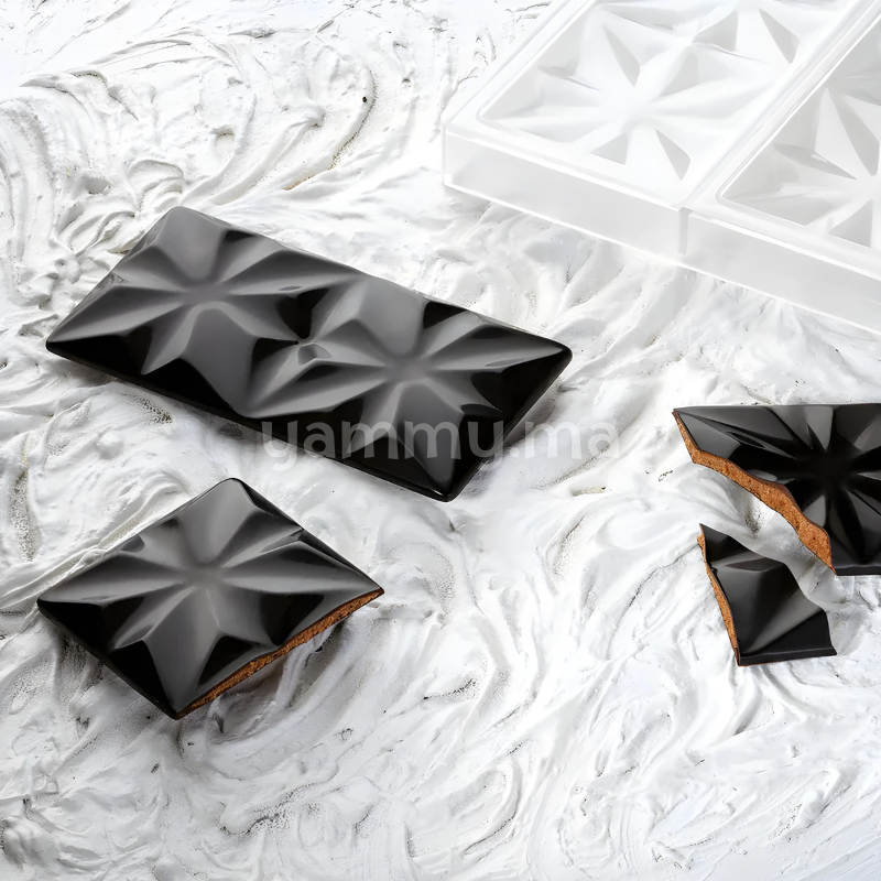 Moule Chocolat en Polycarbonate Tablette Edelweiss "PC5005" - Pavoni
