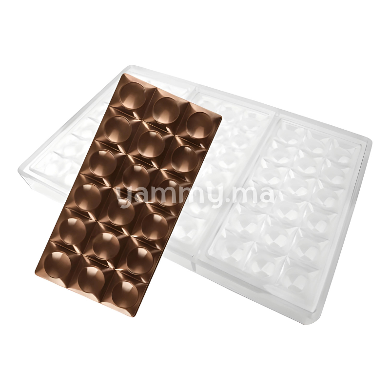 Moule Chocolat en Polycarbonate Tablette Bricks "PC5010" - Pavoni