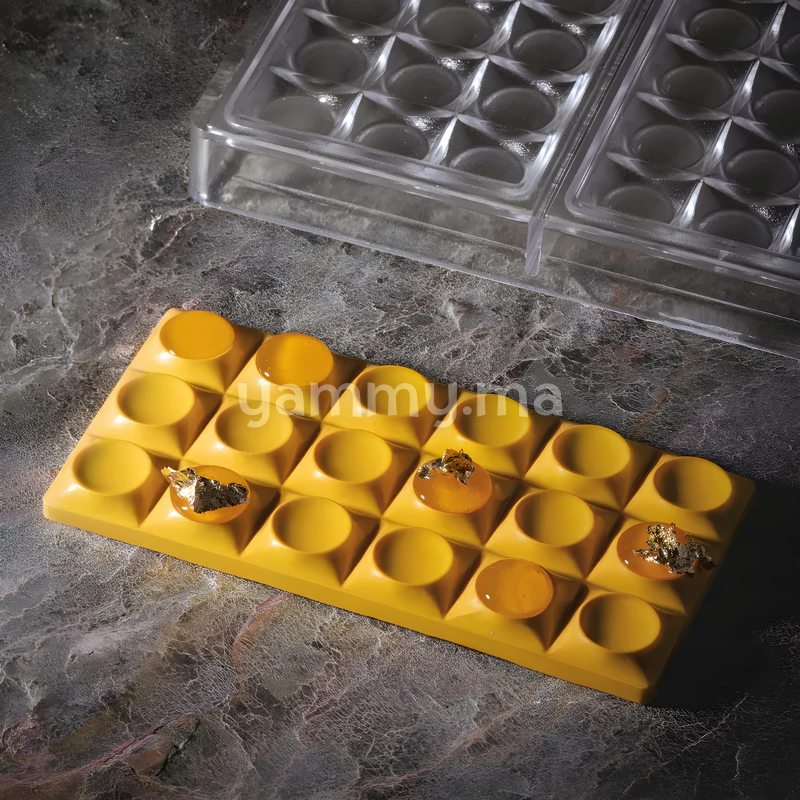 Moule Chocolat en Polycarbonate Tablette Bricks "PC5010" - Pavoni