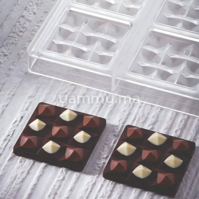 Moule Chocolat en Polycarbonate Mini Tablette Mini Moulin "PC5014" - Pavoni