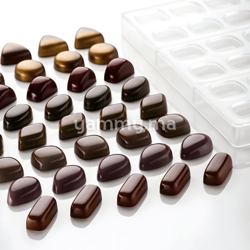 Moule Chocolat en Polycarbonate Murano Carre "PC5043" - Pavoni