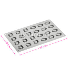 Moule Silicone Ovosquare 12 oval / 12 Carrè