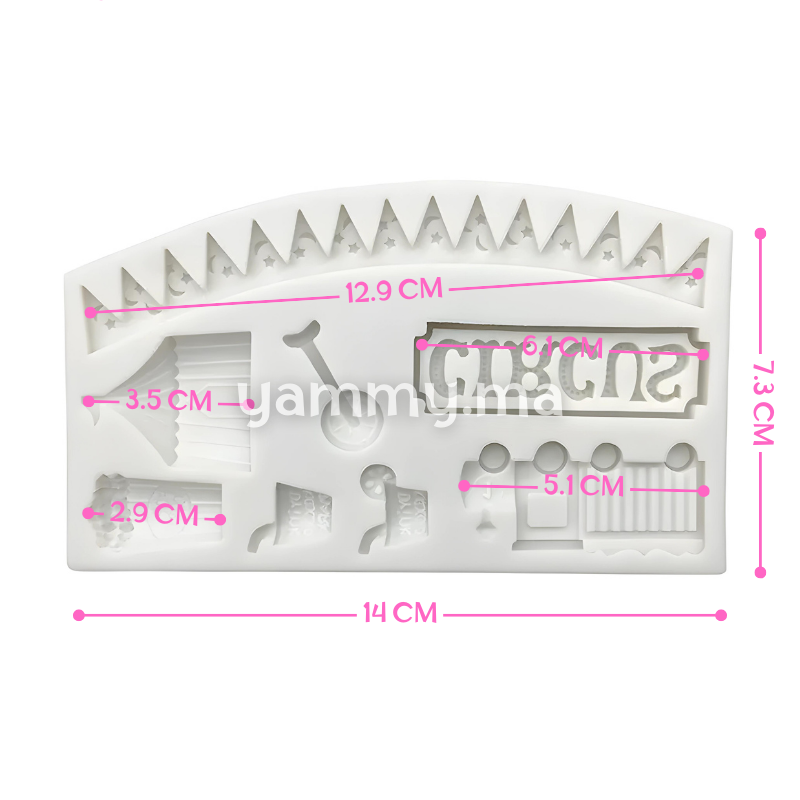 Moule Silicone Thème Cirque