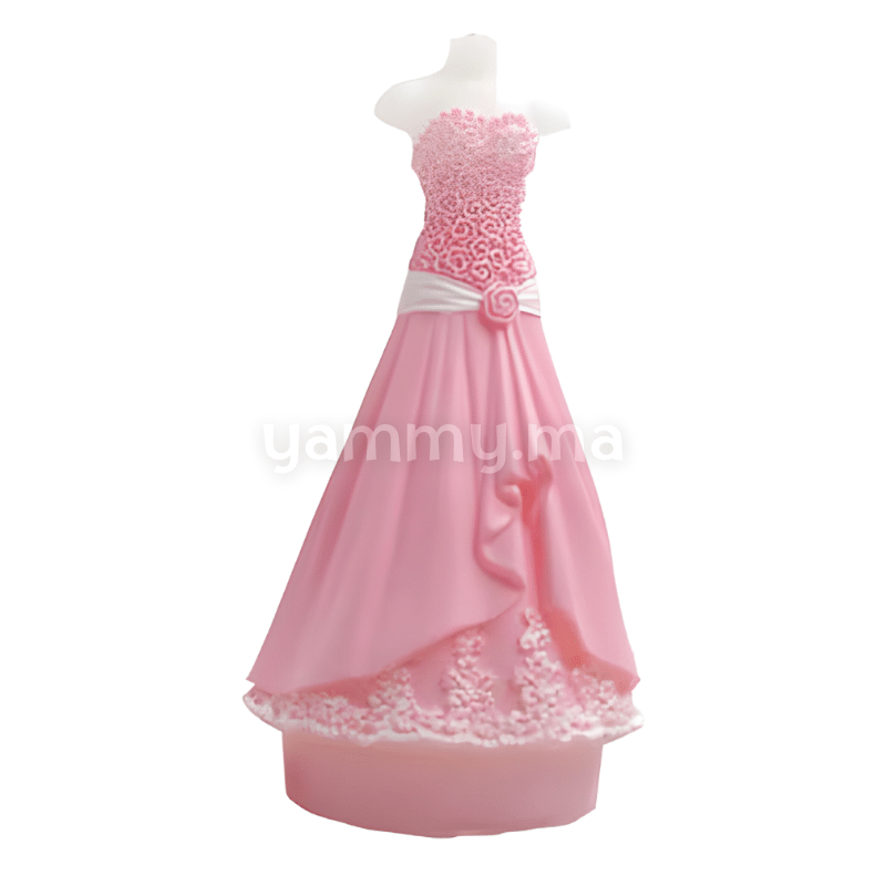 SET. 2 Moules Silicone pour la Robe de Mariage 3D