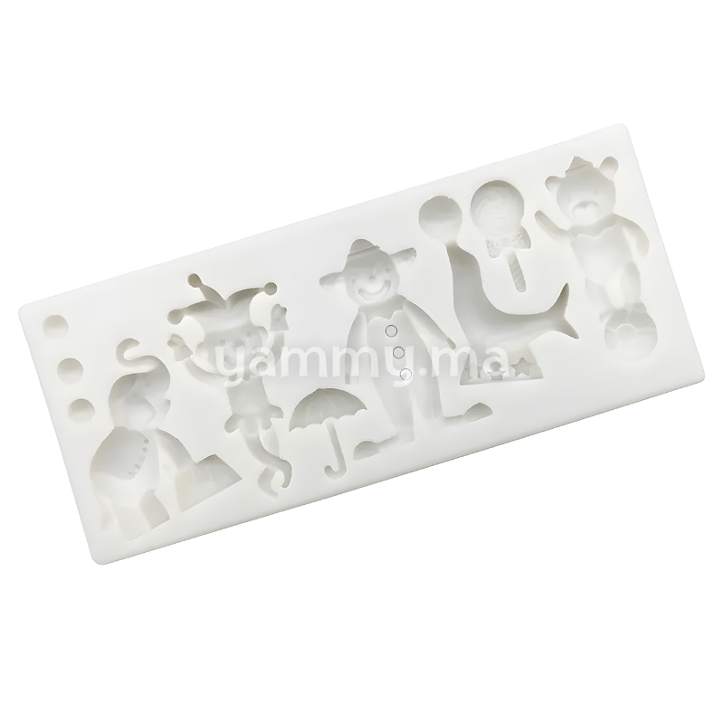 Moules Silicone Thème Clown et Cirque