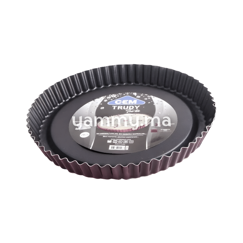 Moule à Tarte 28 cm Anti-adhésif - Cem