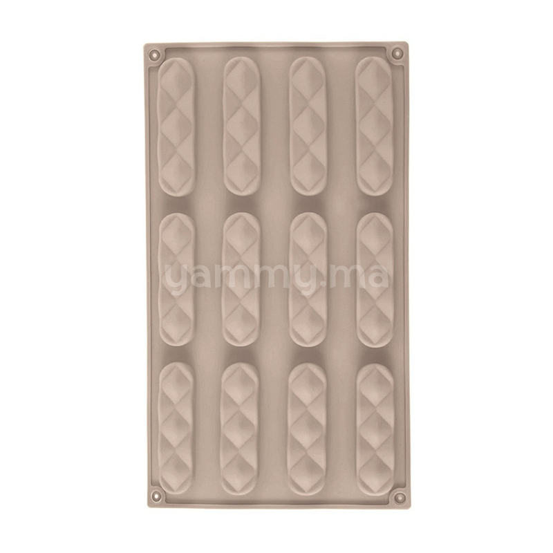 Moule Silicone Éclair Sisma 8.3 x 2.2 cm (x12)