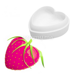 Moule Silicone Grand Coeur Bombé 3D