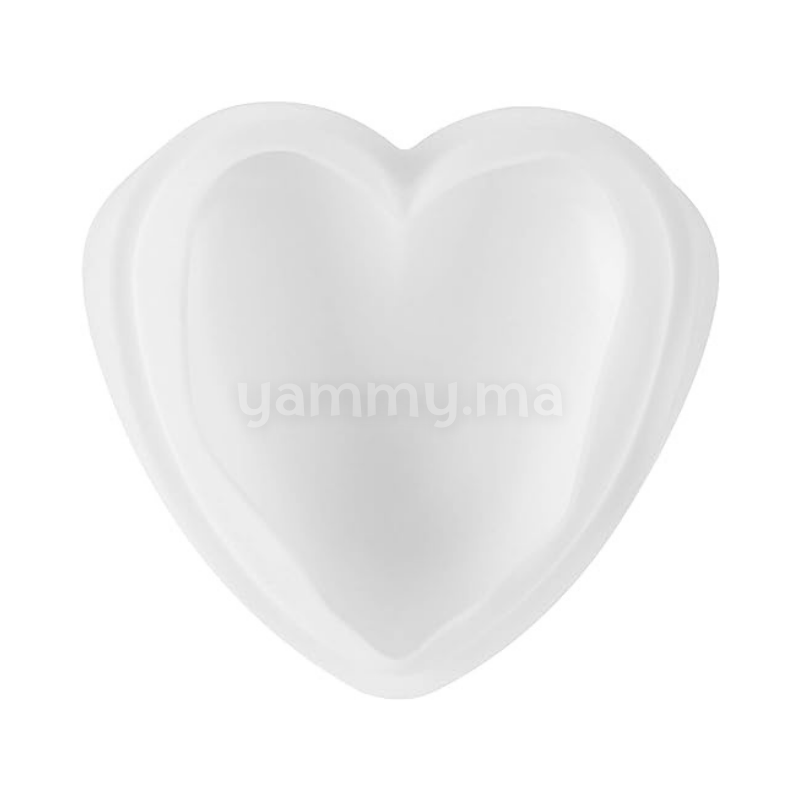 Moule Silicone Grand Coeur Bombé 3D