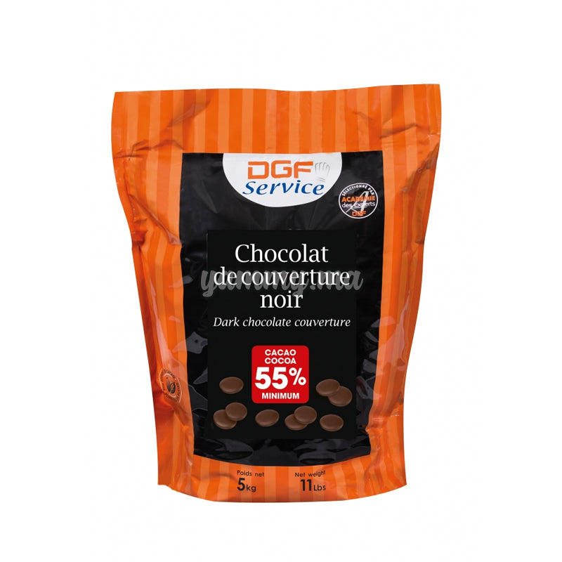Chocolat de Couverture Noir 55% - DGF
