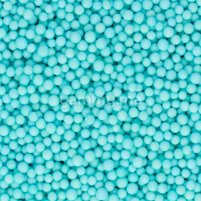 Nonpareils & Micro Perles Turquoise Ø 1 mm 140 gr - Marone