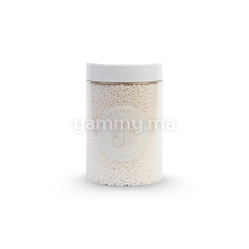 Nonpareils Blanc Micro Perles 1 mm 140 gr - Marone