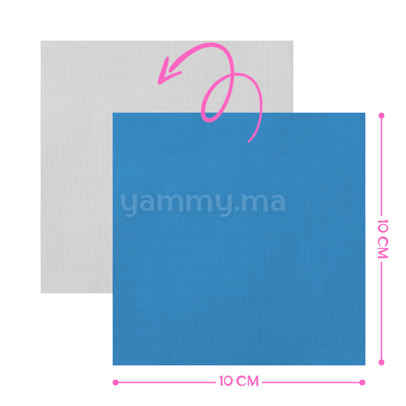 Emballage Pour Bonbons Bleu Ciel 100 feuilles 10 x 10 Cm