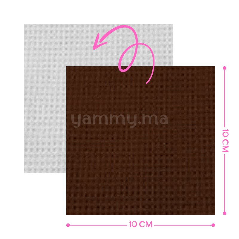 Emballage Pour Bonbons Brun 100 feuilles 10 x 10 Cm