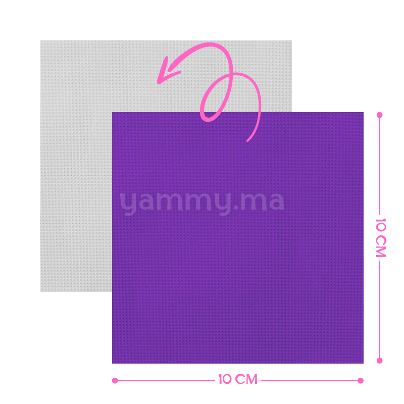 Emballage Pour Bonbons Violet 100 feuilles 10 x 10 Cm