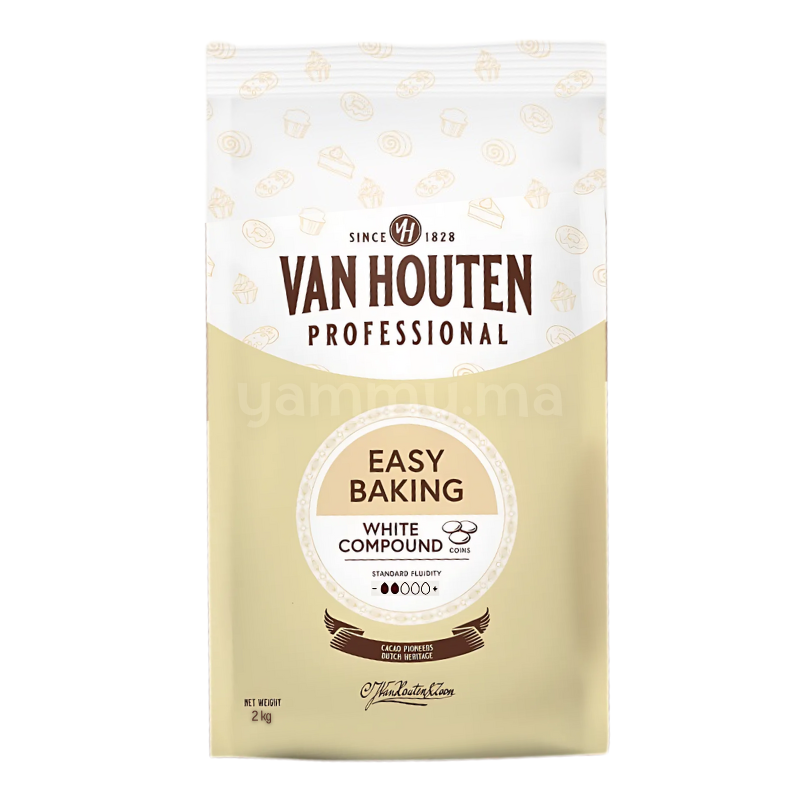 Pistoles de Sucre Chocolaté Pâte à Glacer Blanc 2kg - Van Houten