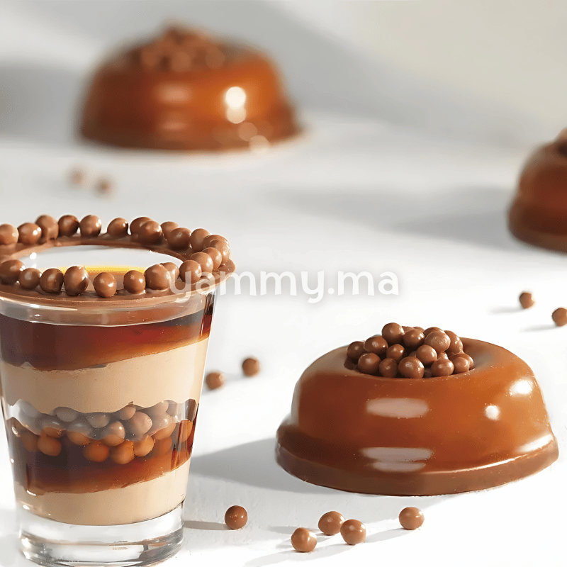 Perles Crunchy Chocolat au Lait "Agate" 4 mm 50gr (Repack) - Barbara Luijckx