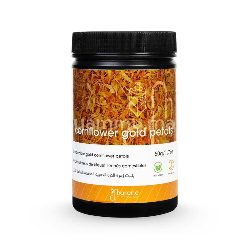 Pétales de Fleurs Séchées "Bleuet Dorées" Comestibles 50 gr - Marone