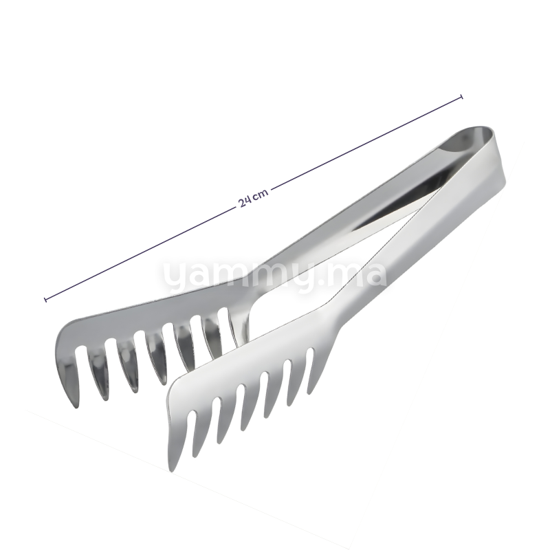 Pince de Cuisine à Spaghetti en Inox 24 cm