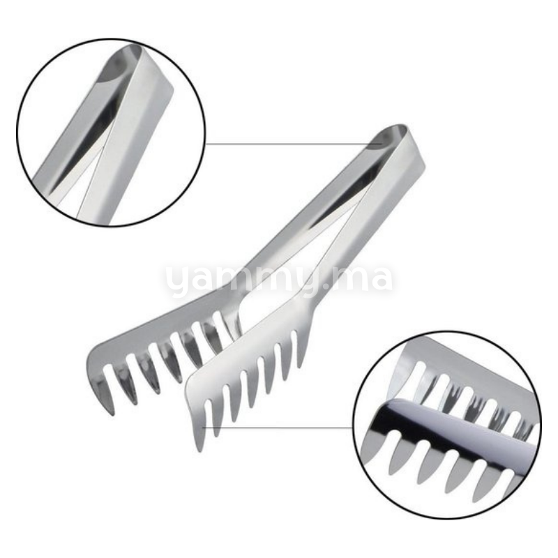 Pince de Cuisine à Spaghetti en Inox 24 cm