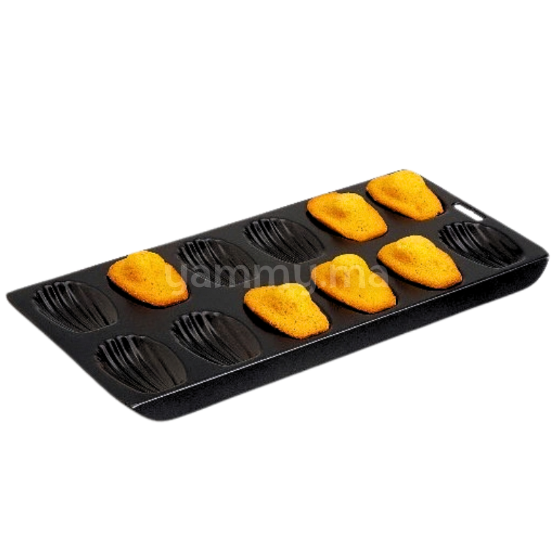Moule Anti-Adhésif à 12 Madeleines Noir 40 cm - Lacor